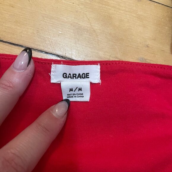 Set of 2 Red & Black Tube Crop Tops - Picture 3 of 4